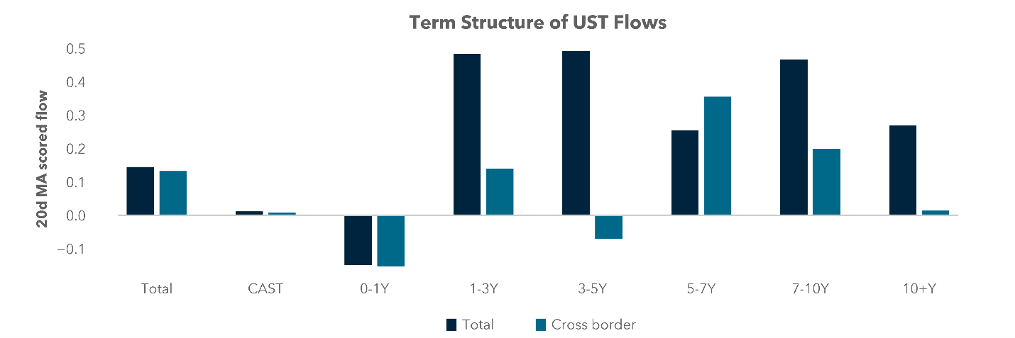 Term Structure of UST Flows