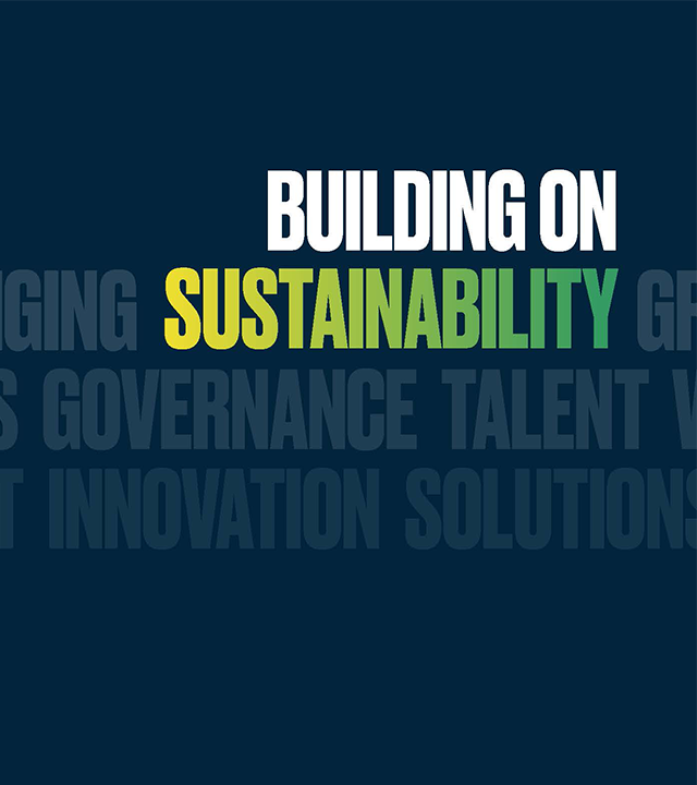 building on sustainability graphic