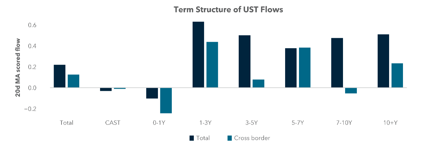 Term Structure of UST Flows