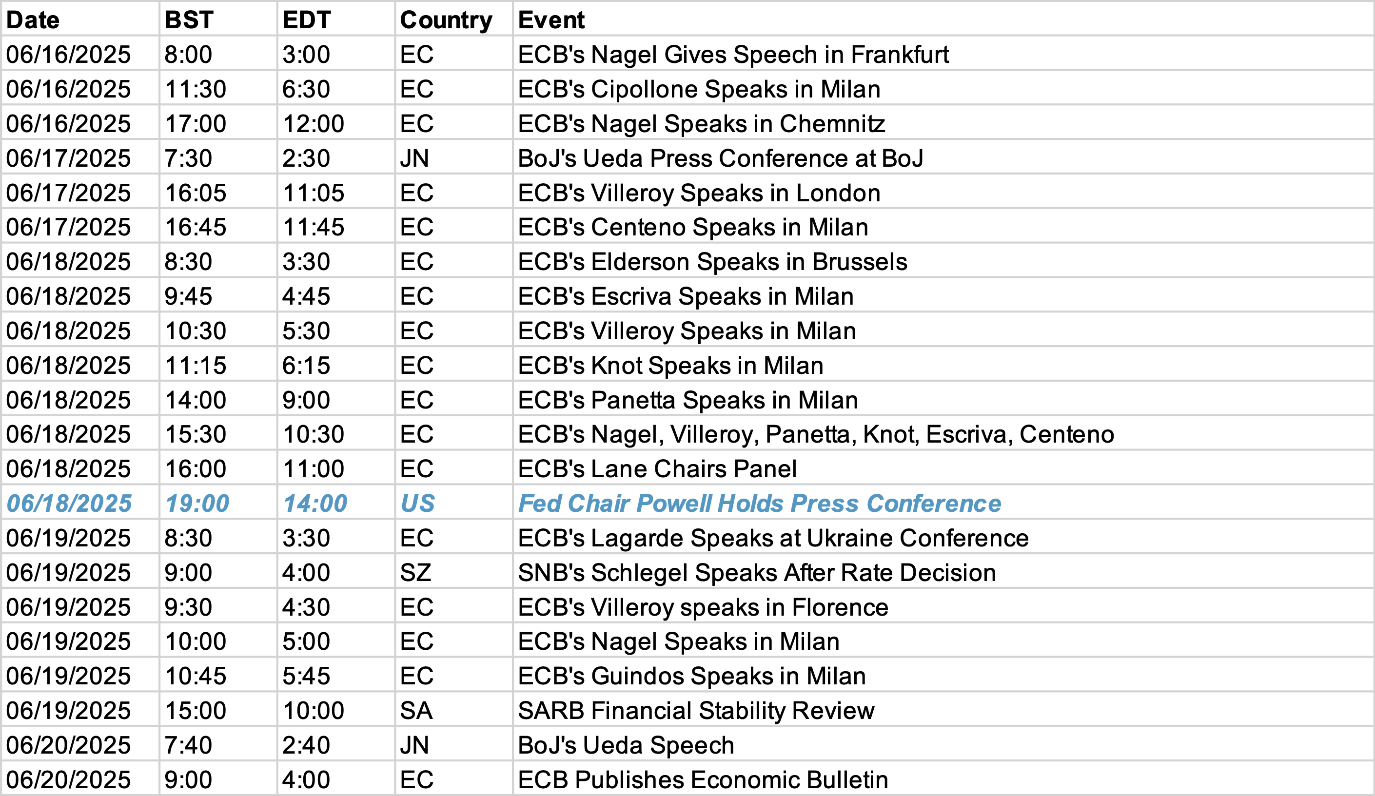 Event  Calendar