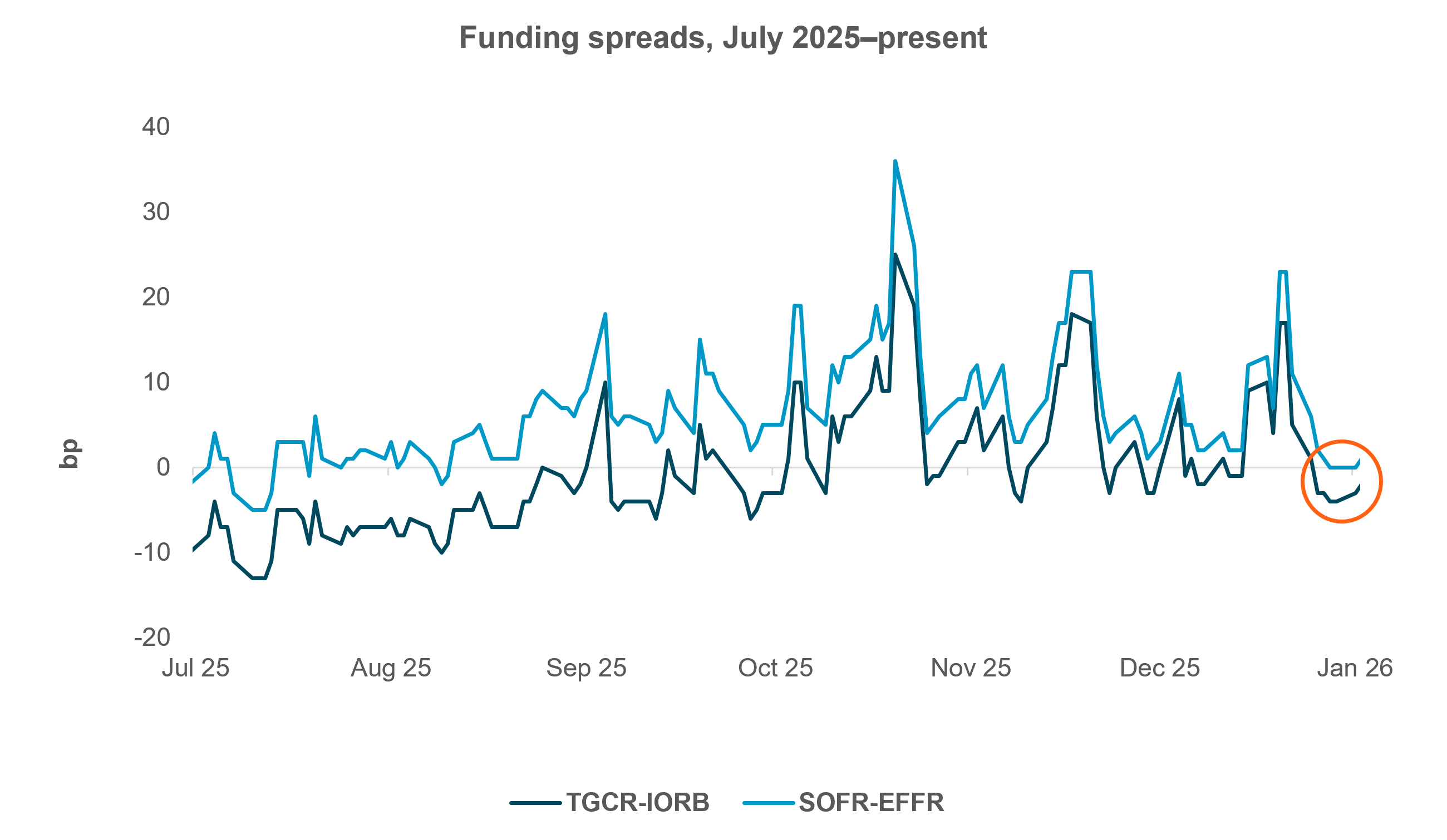 EXHIBIT #1: REPO RATES BEHAVE WELL IN JANUARY
