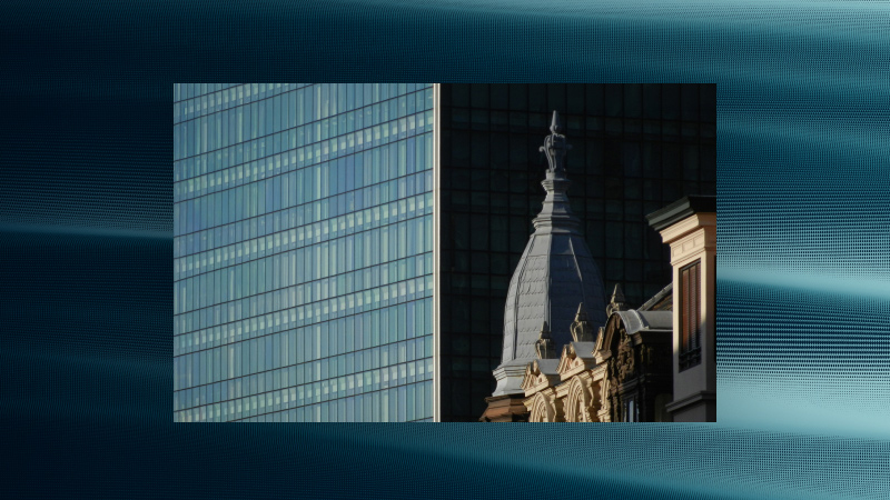 blue pattern graphic