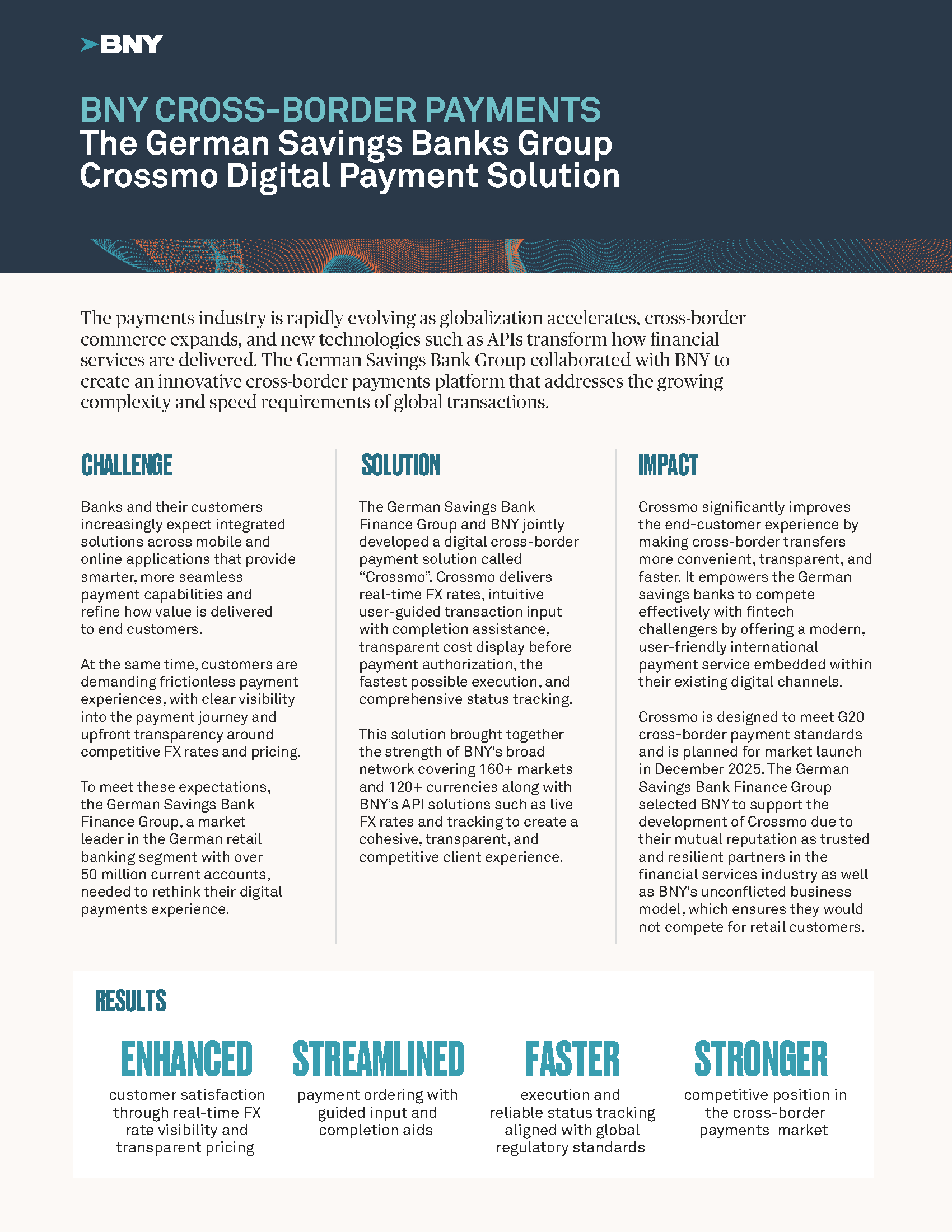 BNY Cross-border payments case study pdf